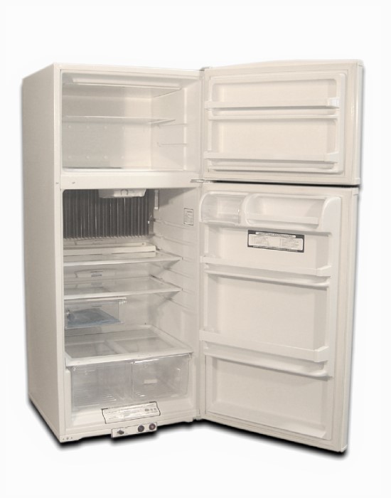 Natural Gas Refrigerator EZ Freeze 19 Cubic Foot Black