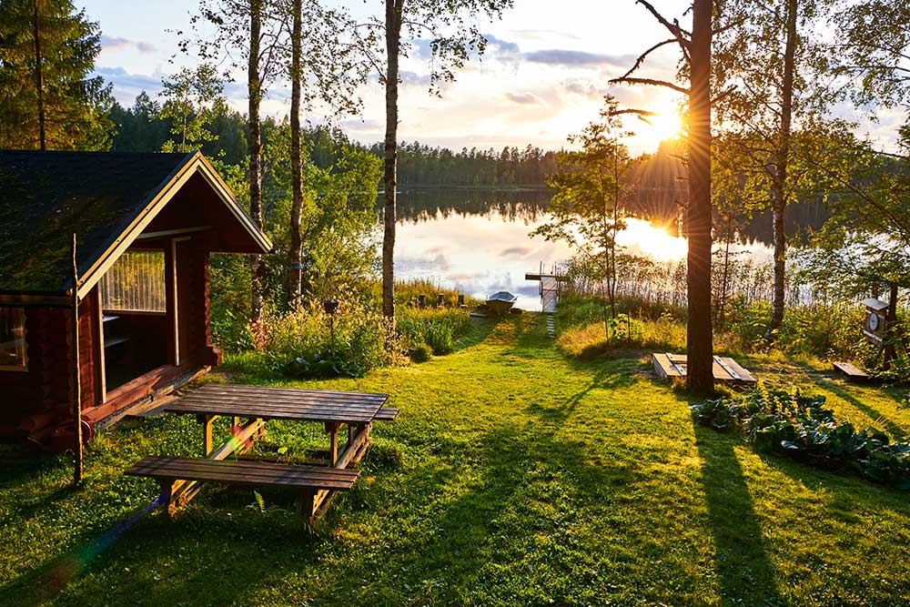 Cabin with an off grid propane freezer