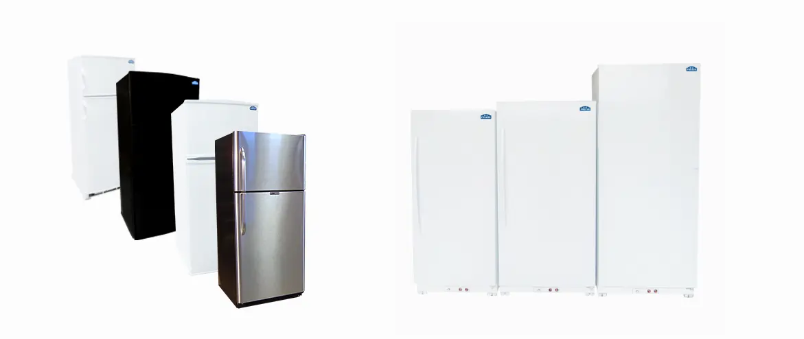 Ez freeze propane powered refrigerators and freezers