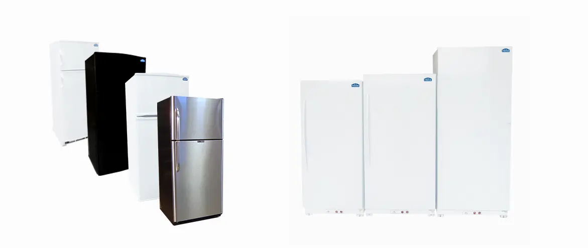 Propane fridges from warehouse appliance